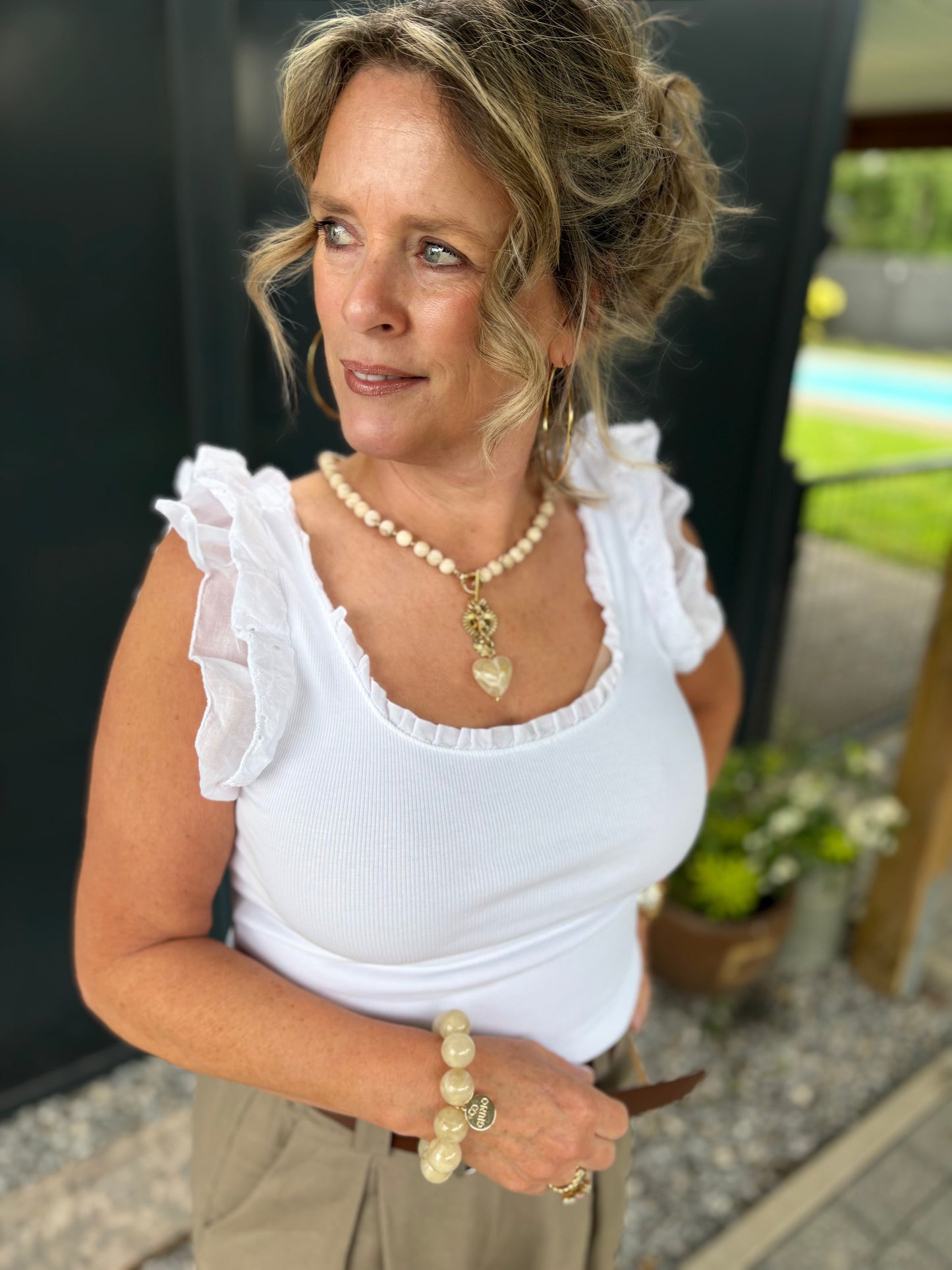 Ketting hart met bedels