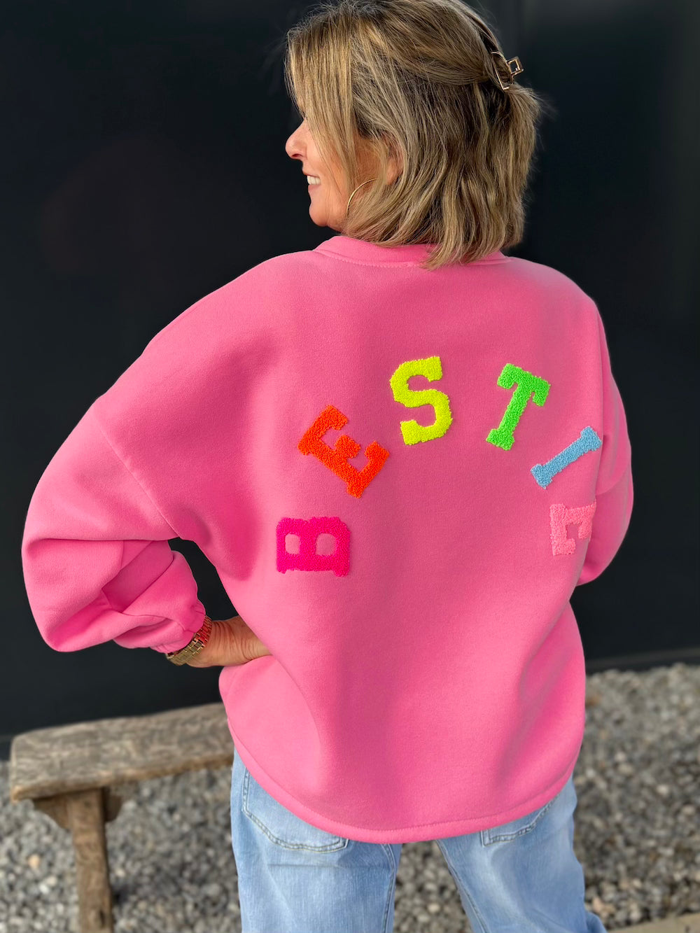 Sweater BESTIE roze