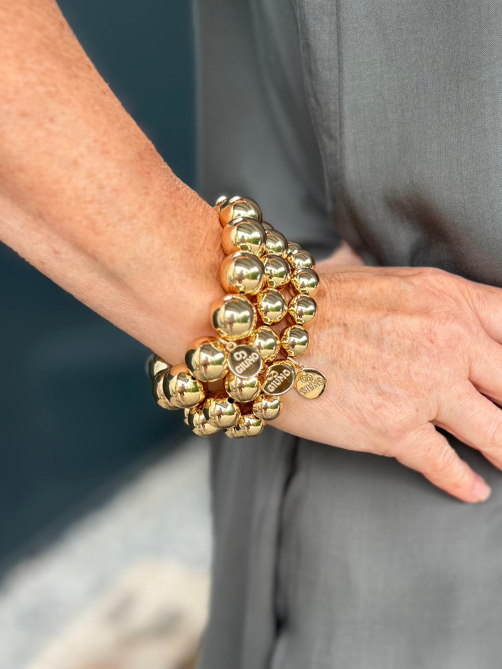 Armband gouden bollen