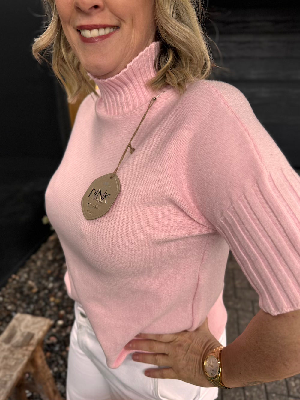 truitje turtle neck roze