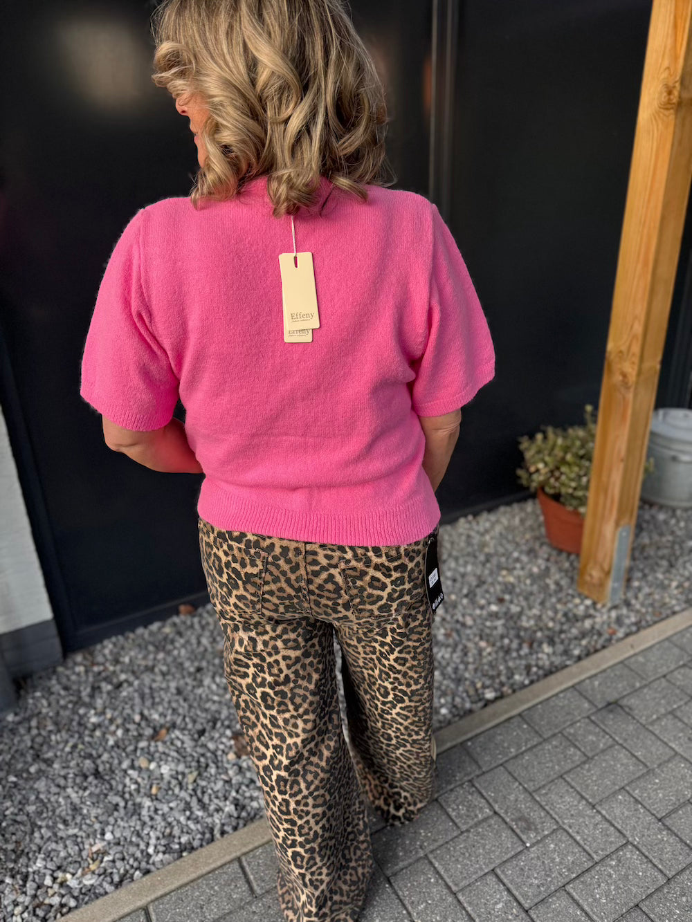Vestje roze korte mouw
