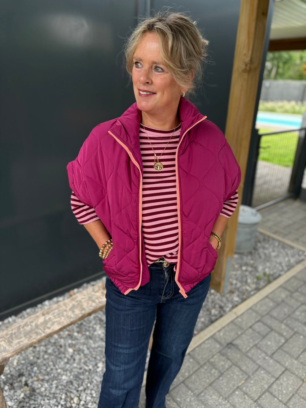 Bodywarmer magenta
