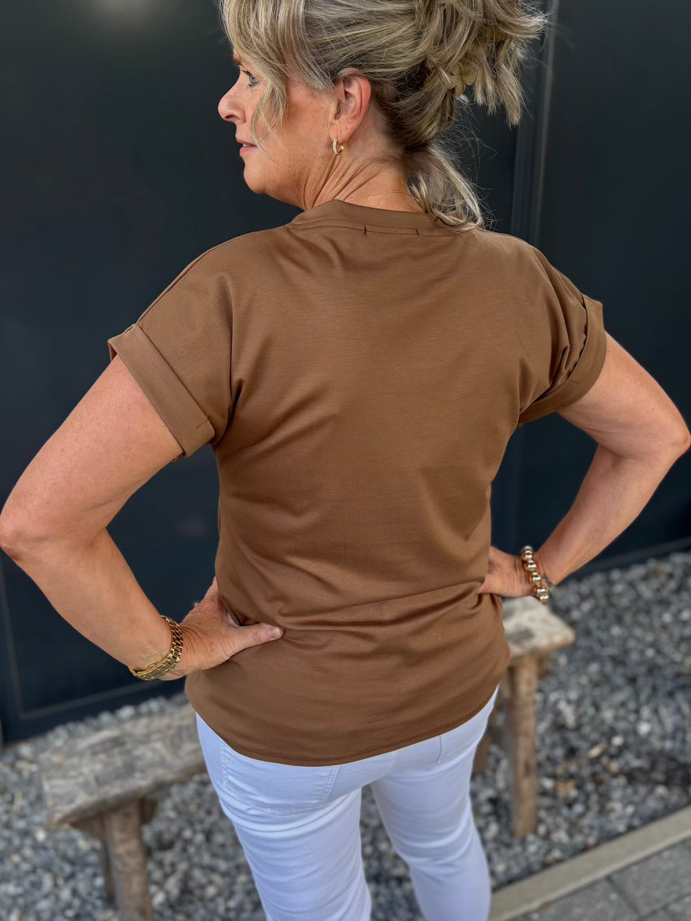 Basic shirt camel