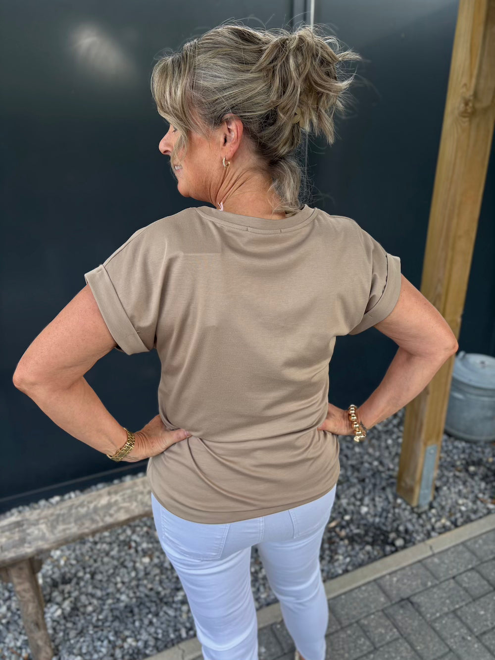 Basic shirt taupe