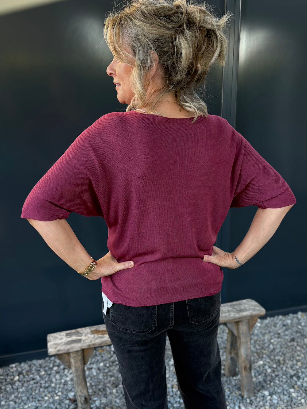 Basic truitje bordeaux
