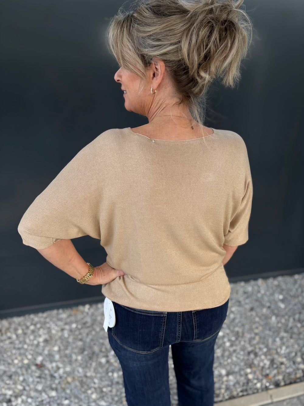 Basic truitje beige