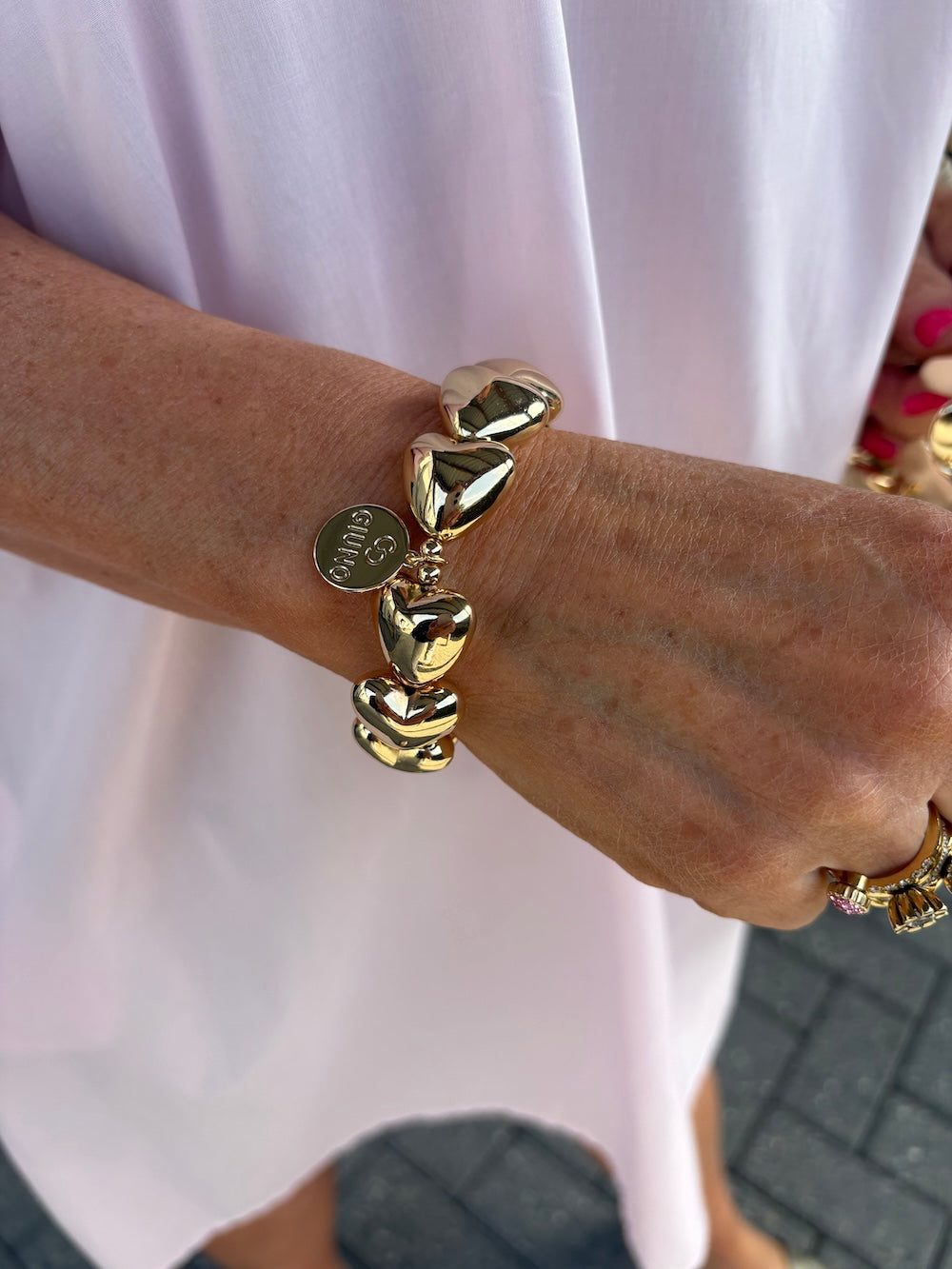 Chunky armbanden hartjes