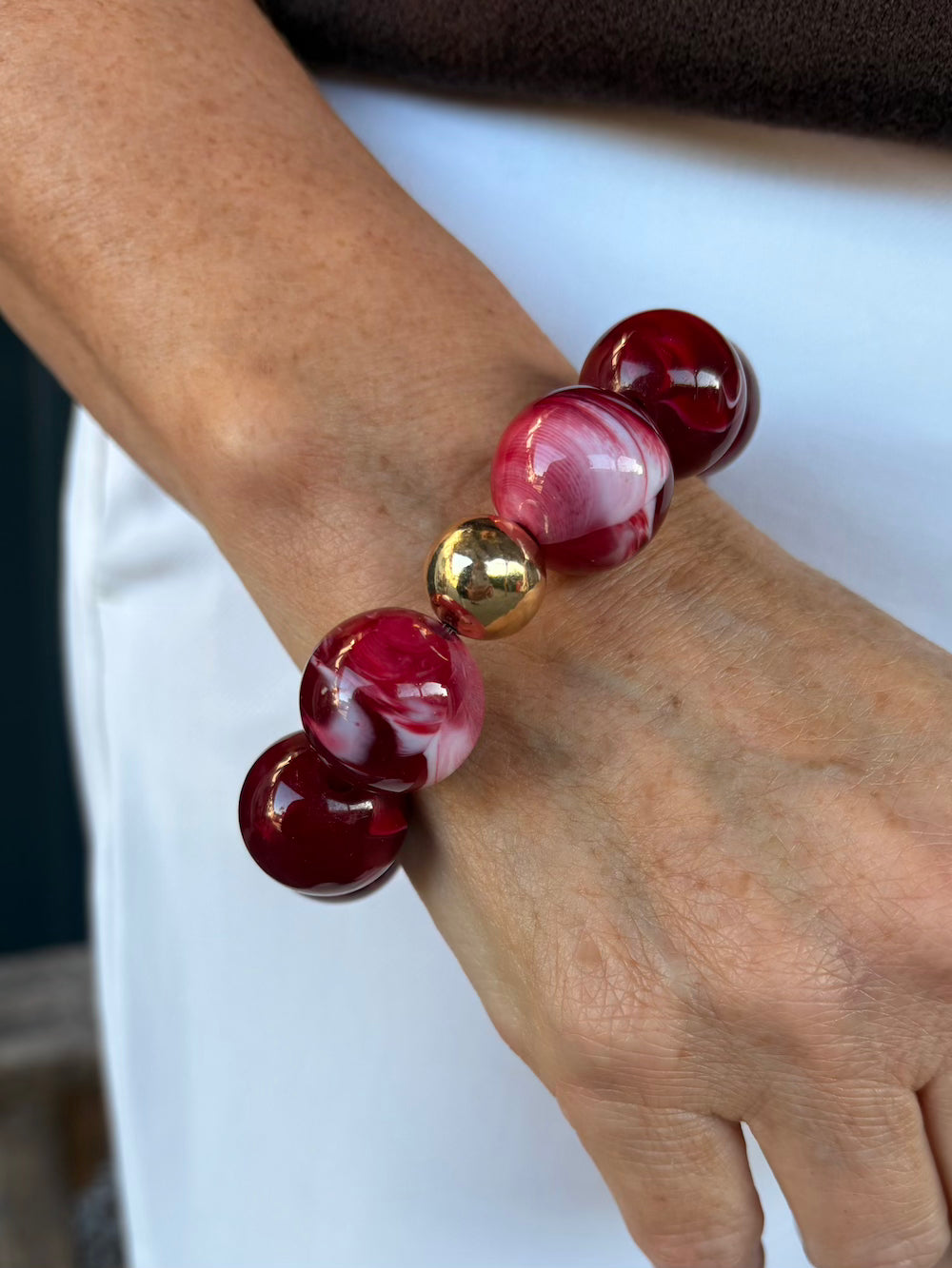Armband ronde kralen
