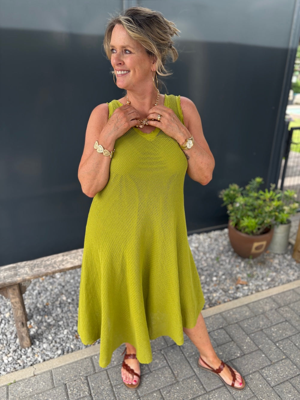 Zomerjurk met gaas effect