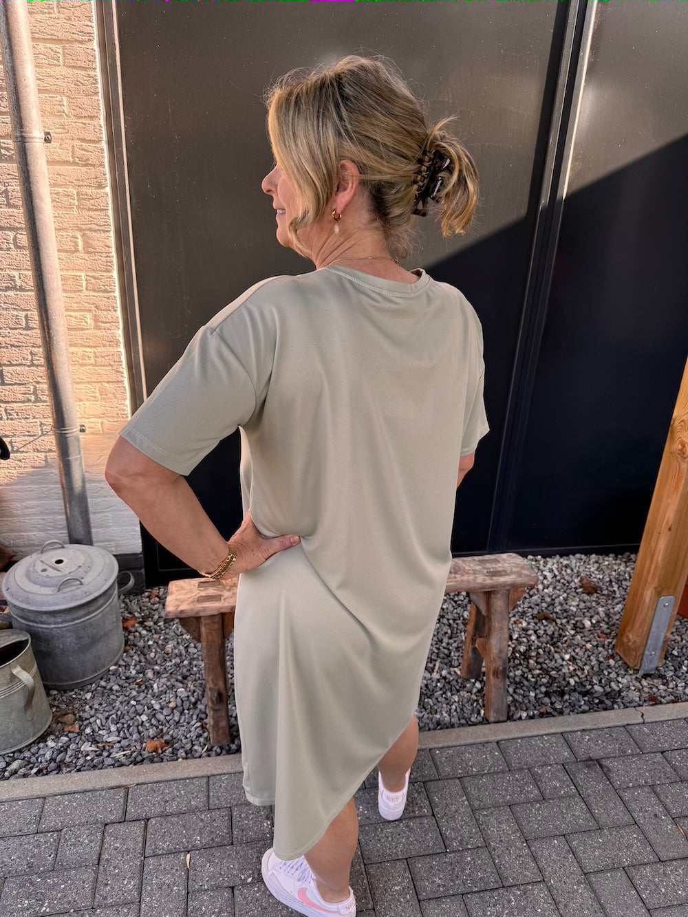 Shirt dress Iconic groen