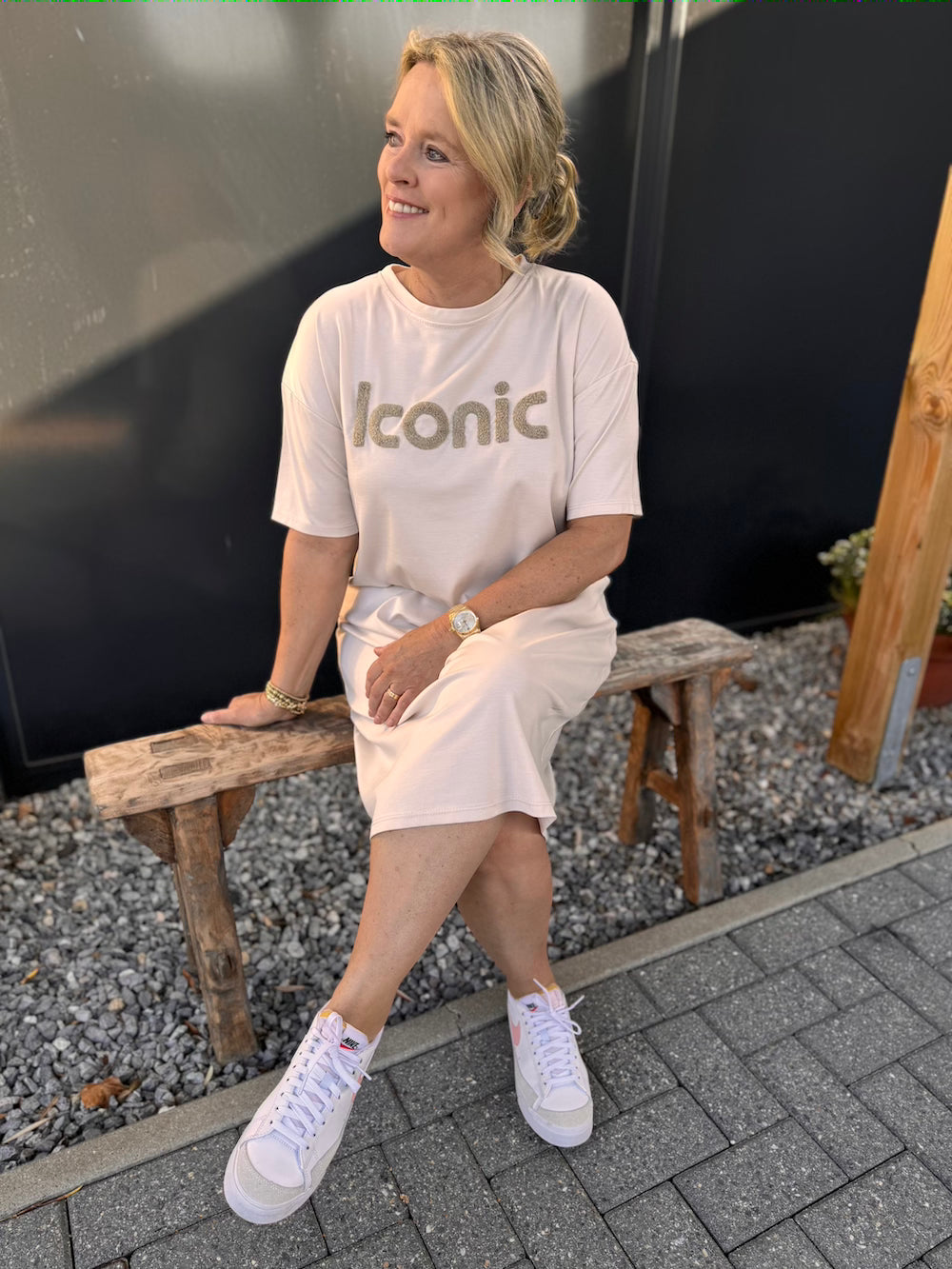 Shirt dress Iconic beige
