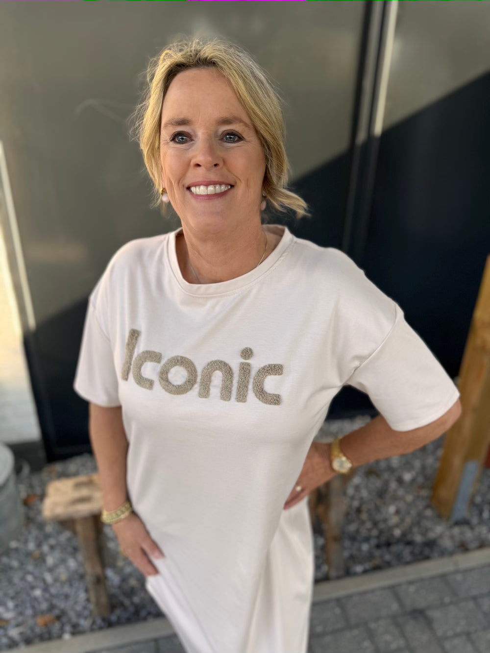 T shirt jurk iconic