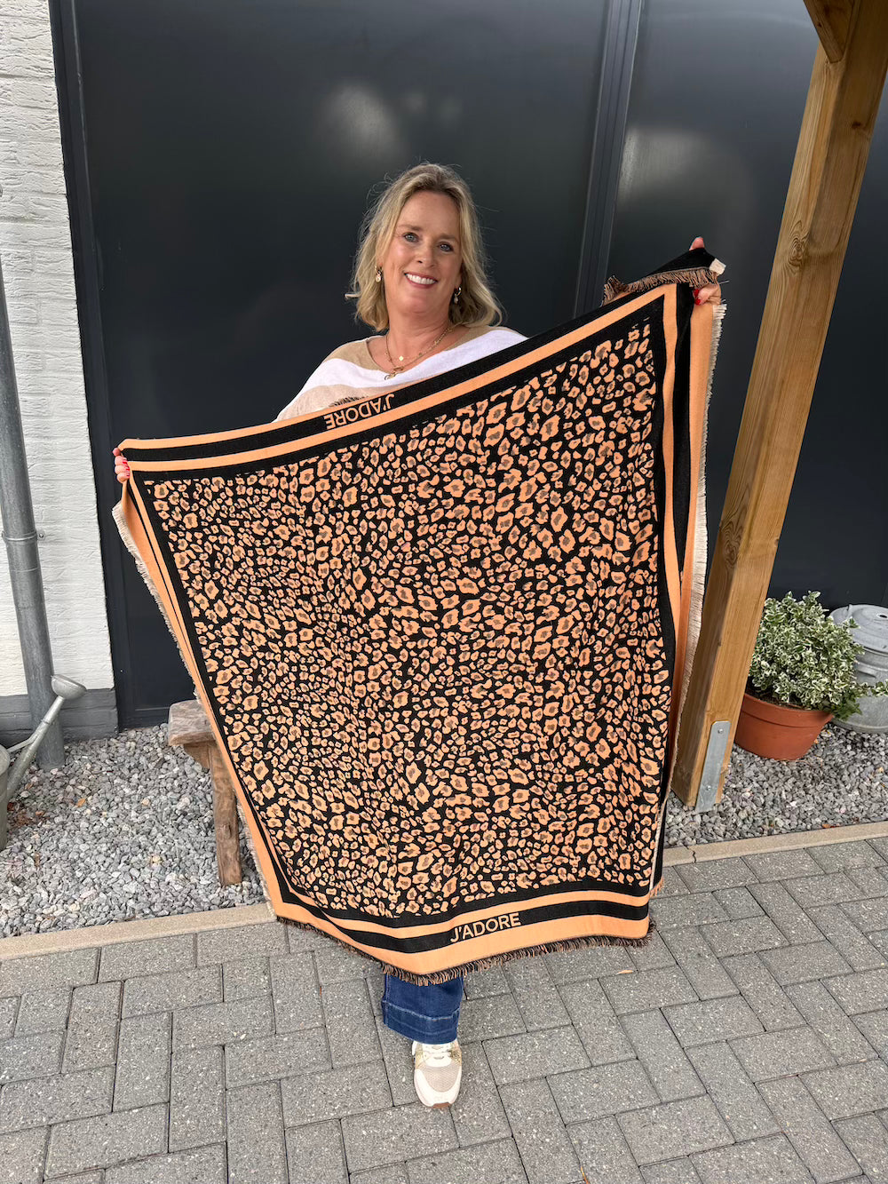sjaal j'adore camel