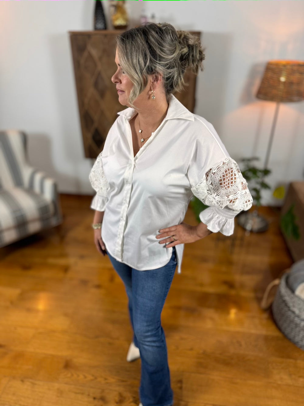 Blouse Lauren wit