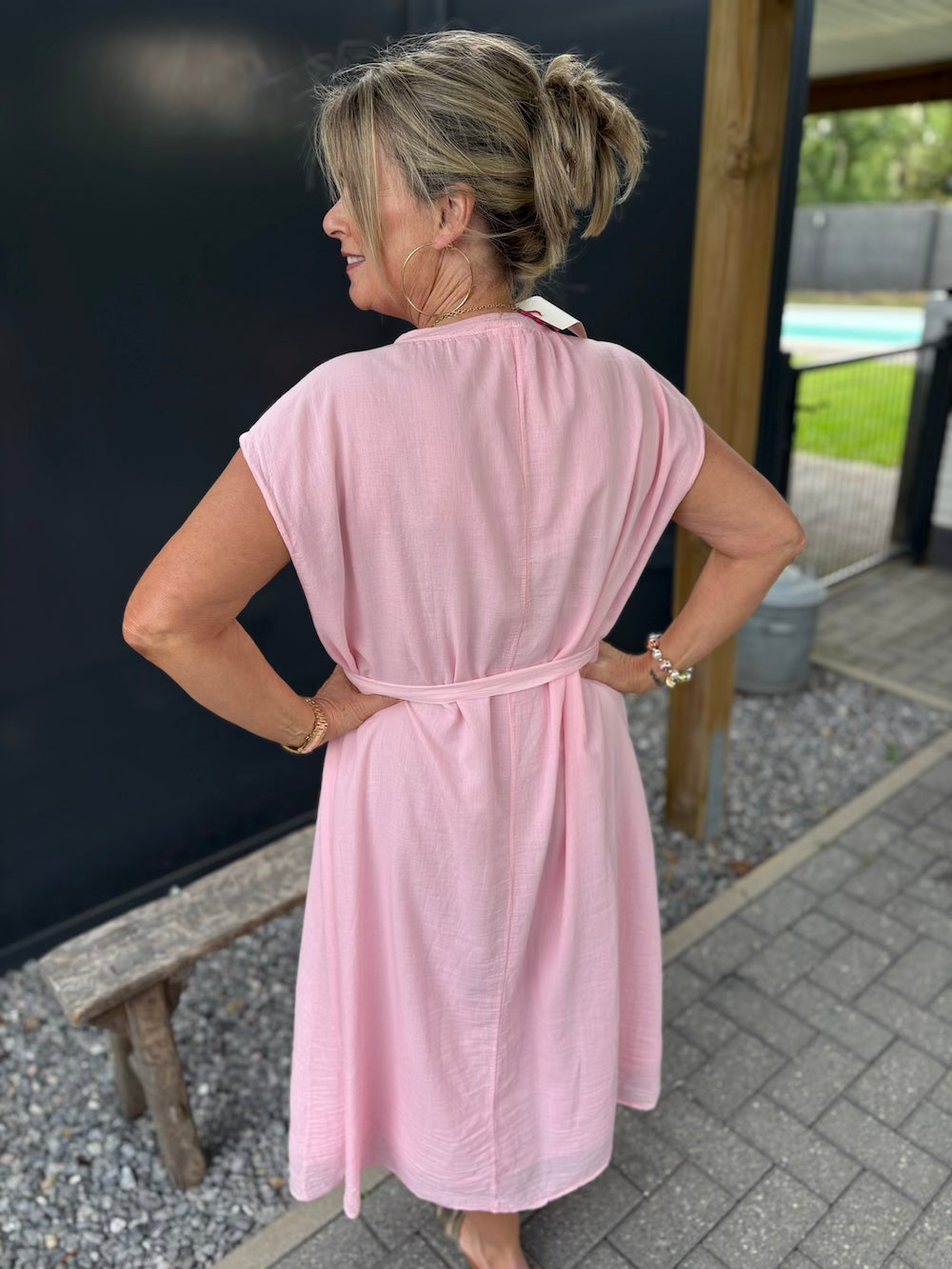 Maxi dress roze