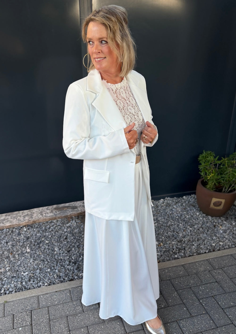 Blazer wit oversized