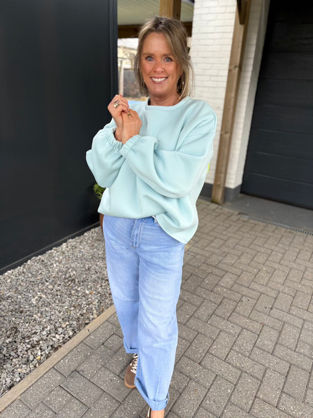 Sweater COFFEE blauw