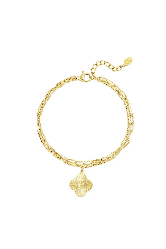twee daagse armband dubbele armband bloem