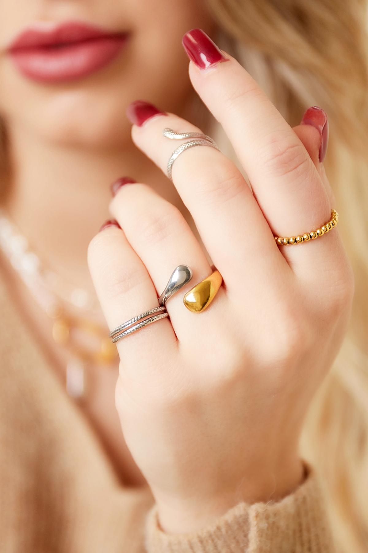 Ring stainless zilver
