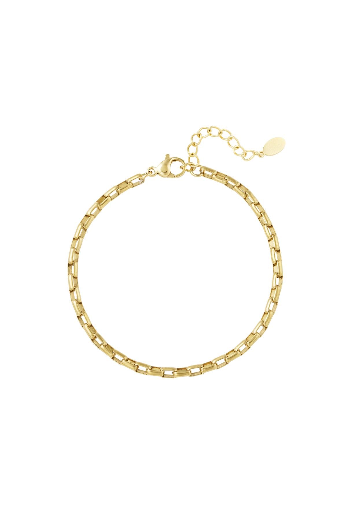 Armbandje vierkante schakel