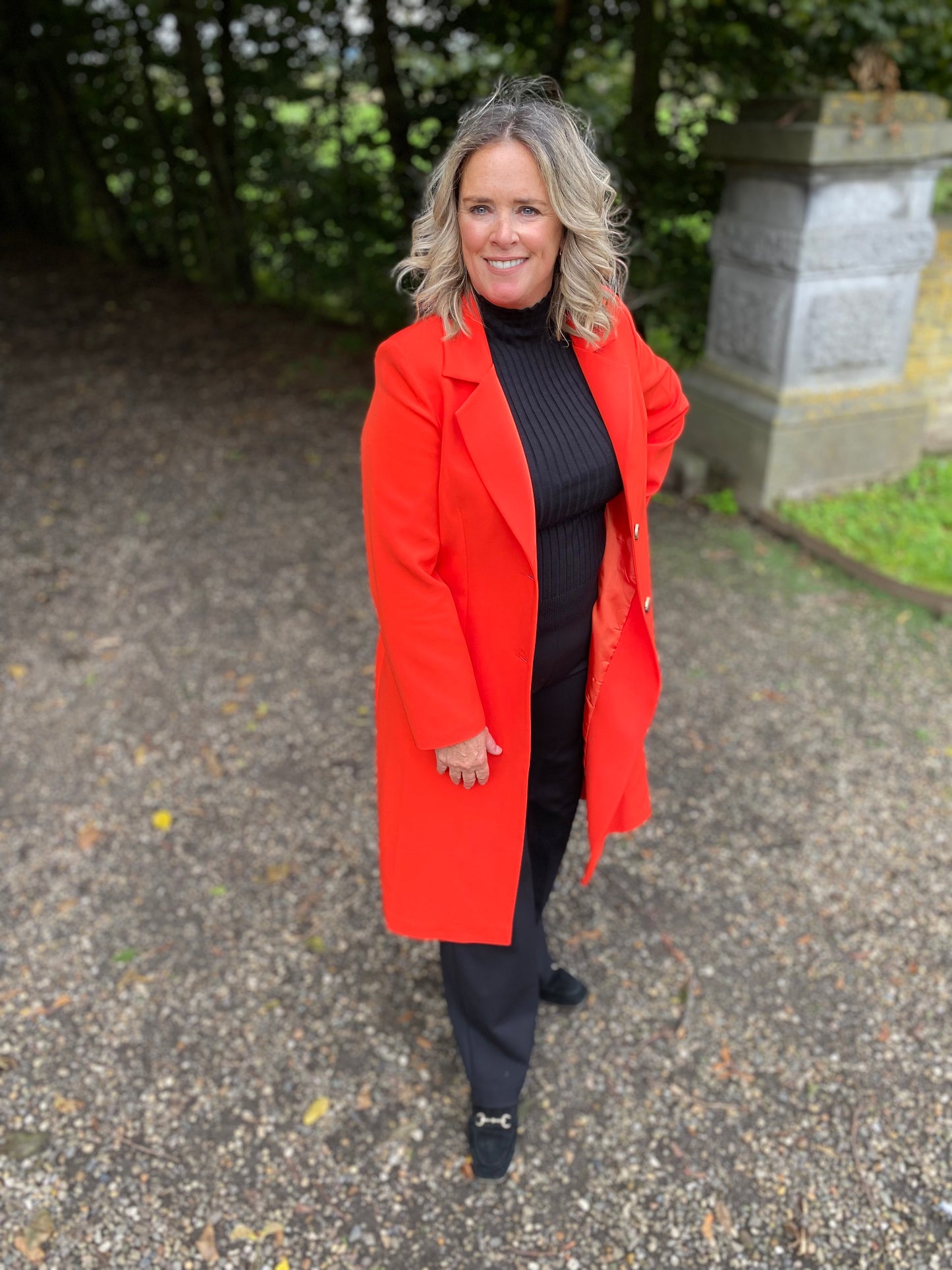 Trenchcoat oranje rood CTN