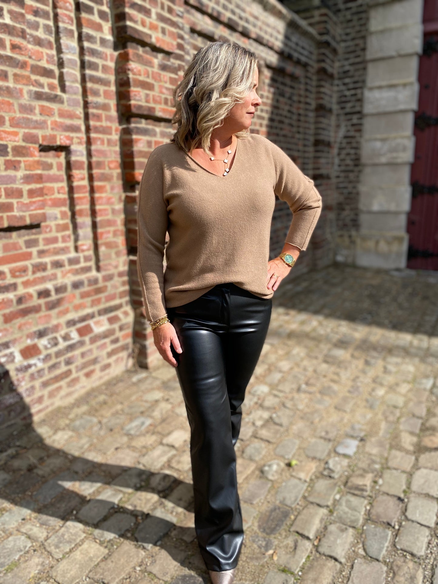 Broek Vegan leather