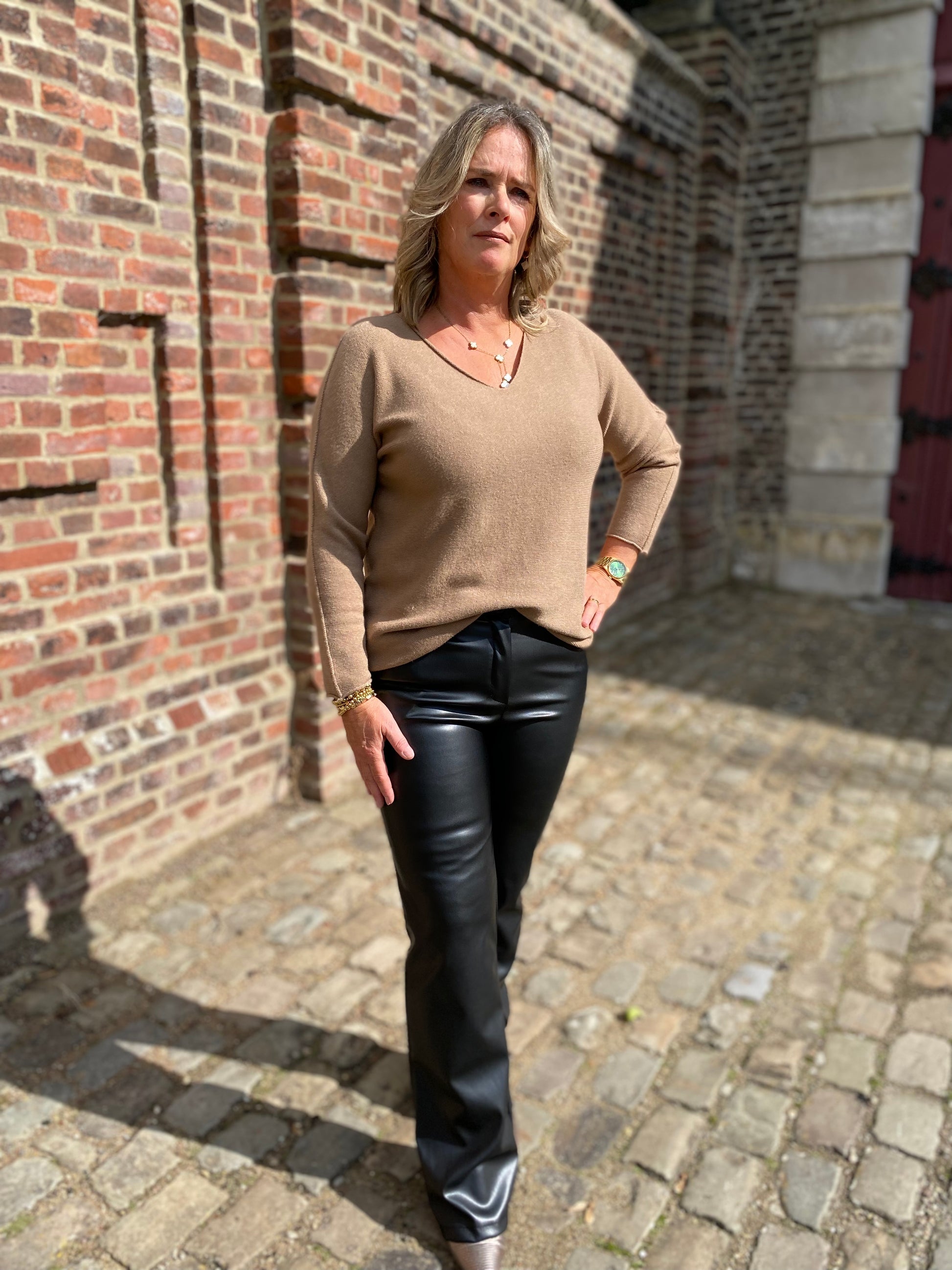 Broek vegan leather
