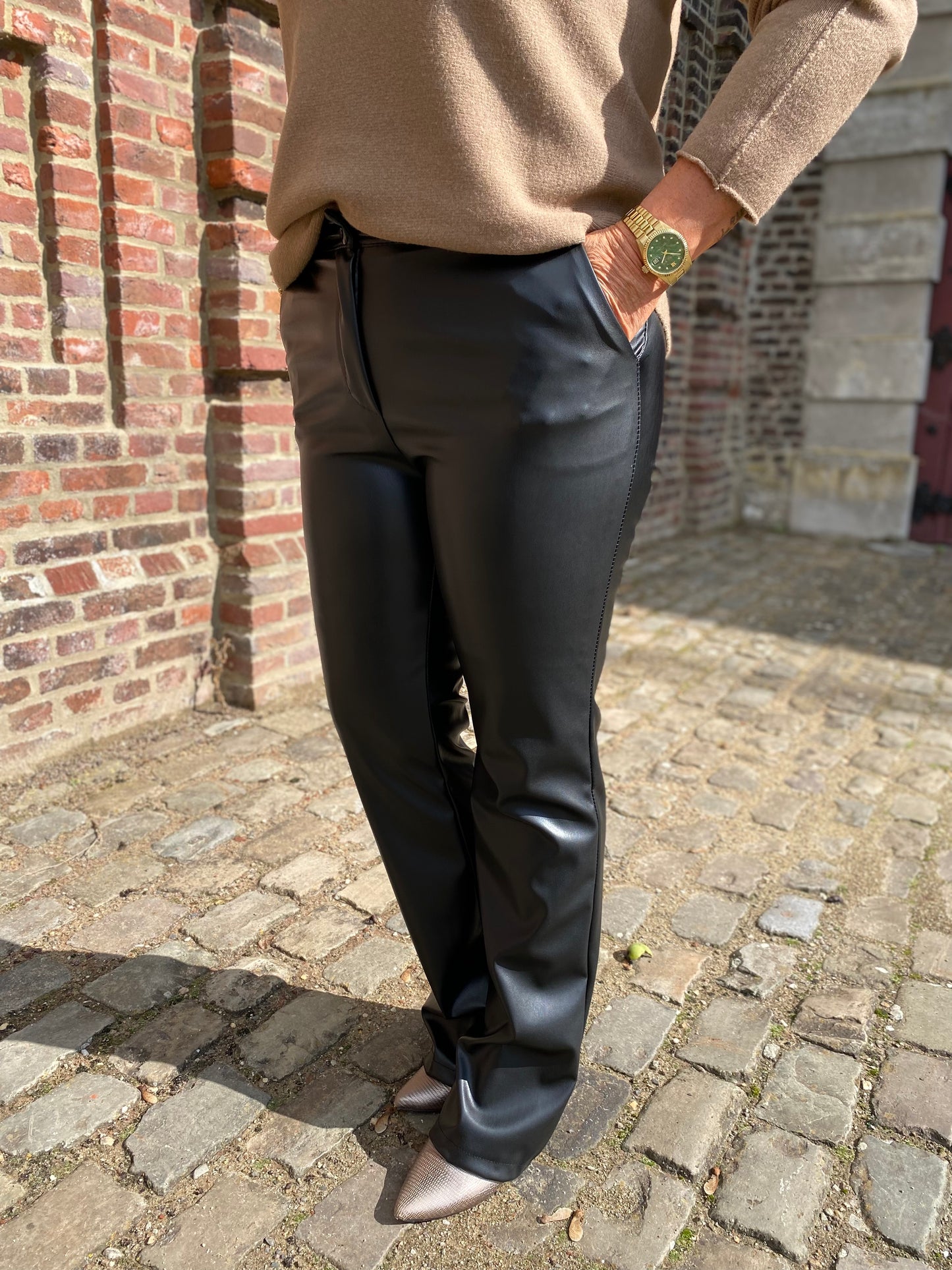 Broek Vegan leather