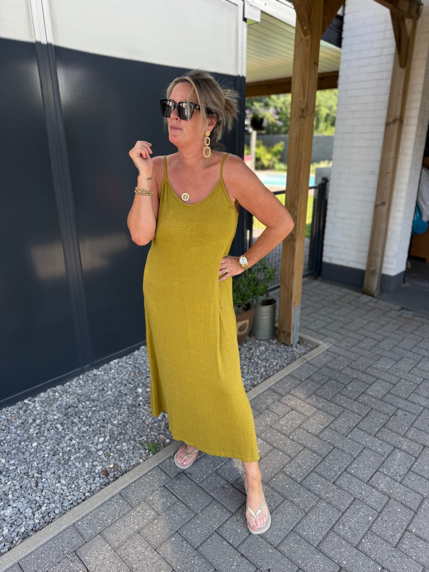 Zomerse jurk met lurex