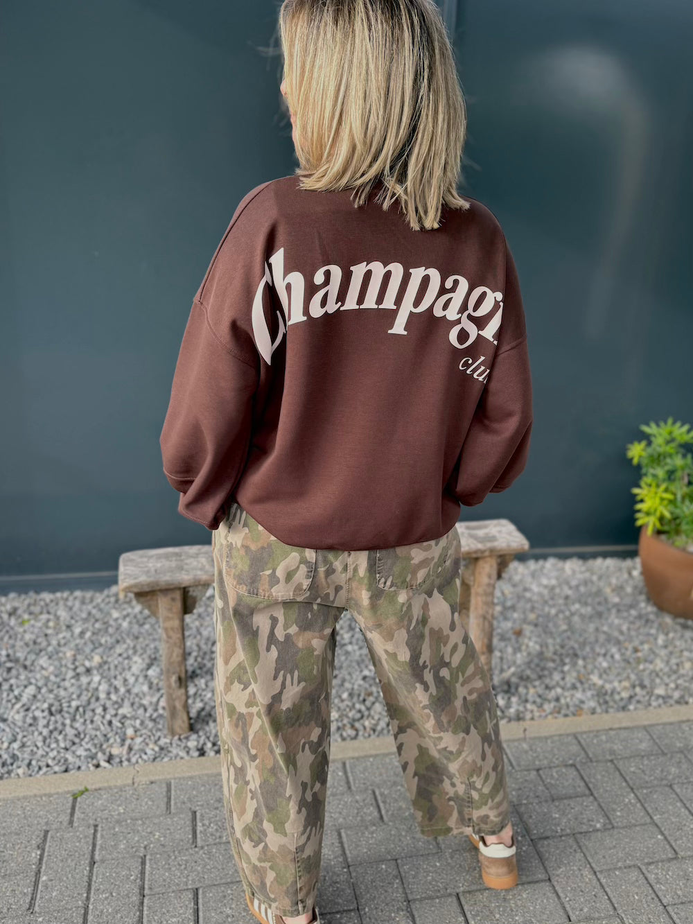 sweater champagne bruin