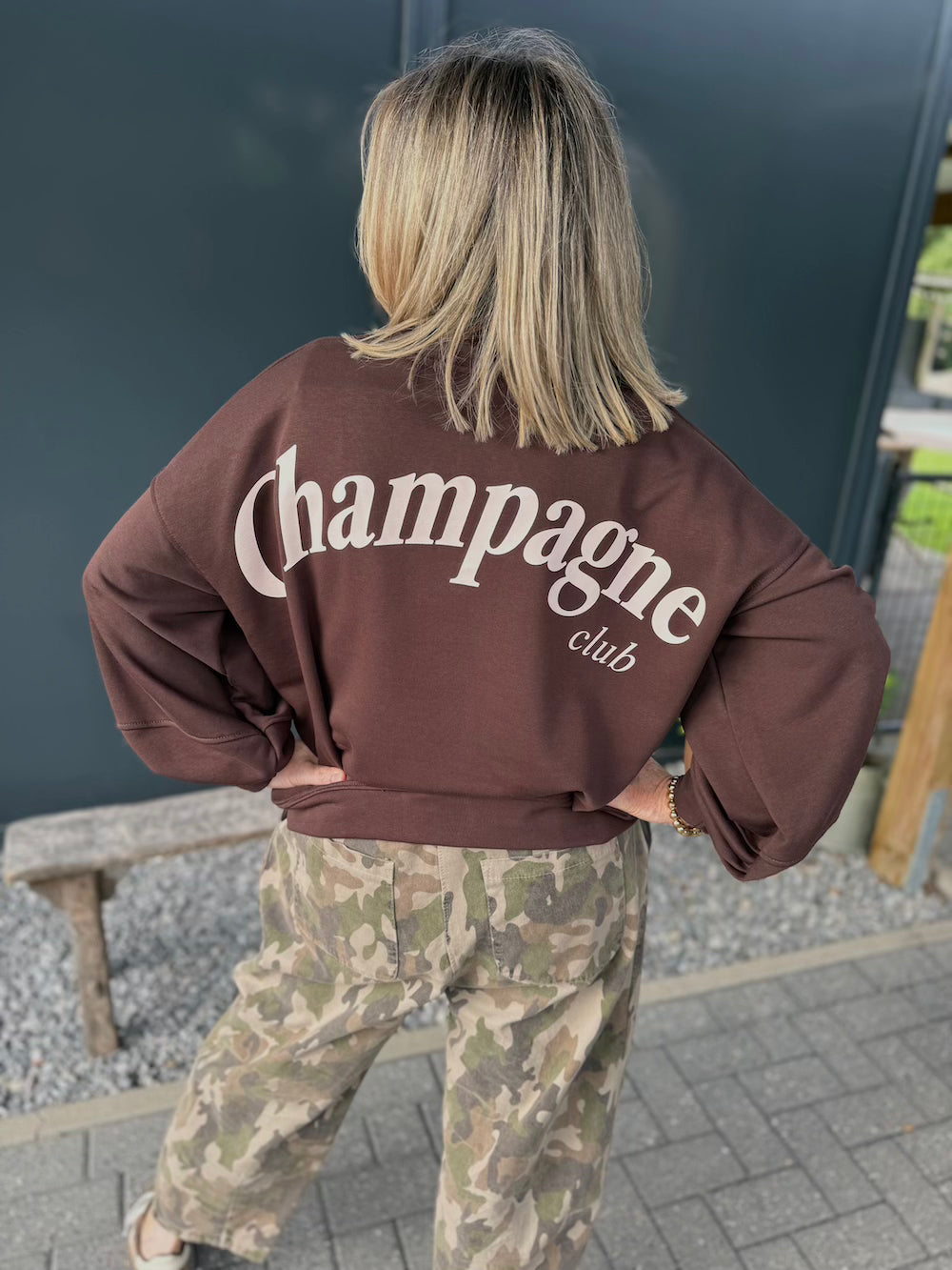 sweater champagne bruin