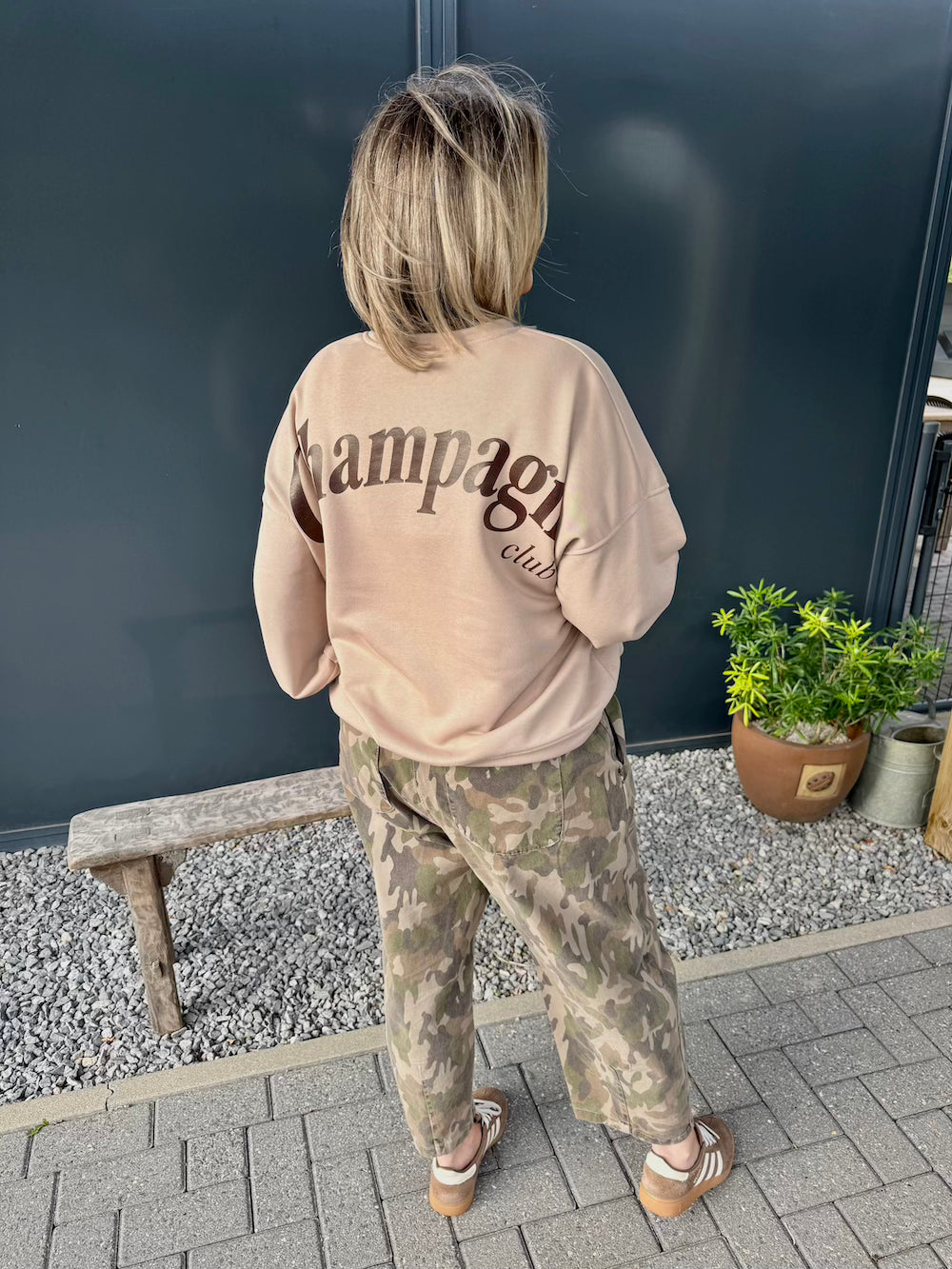 Barrel jeans camouflage