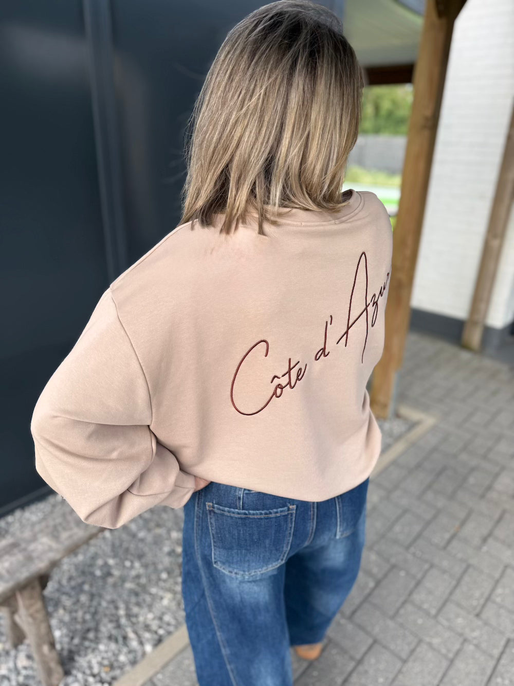 sweater cote azur beige