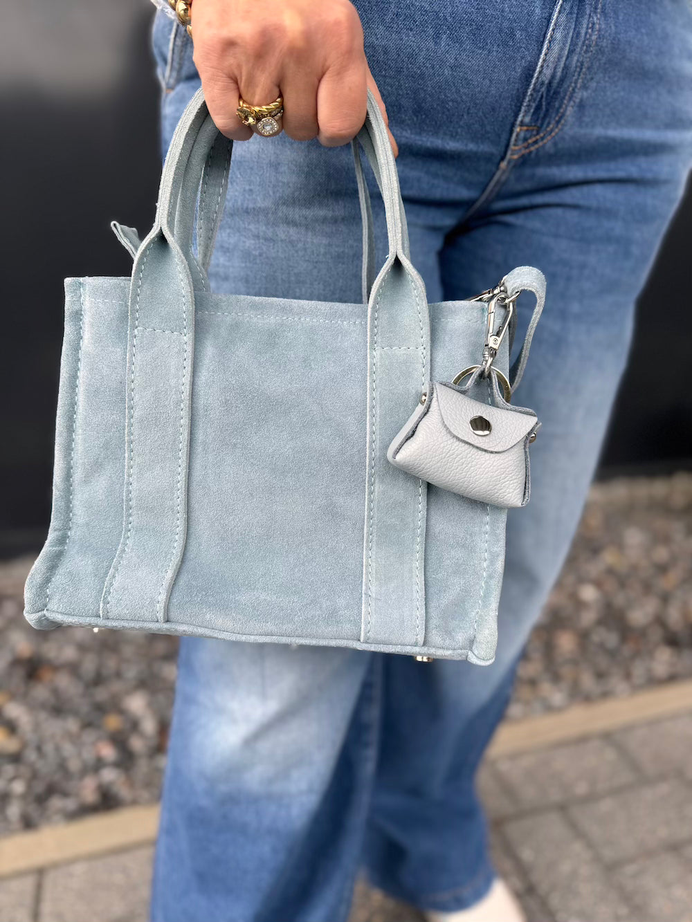 Tasje tote bag blauw