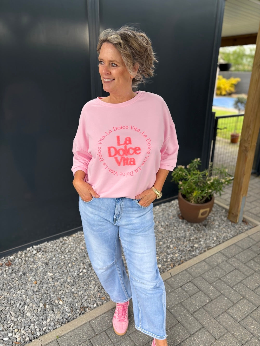 Shirt La dolce vita licht roze