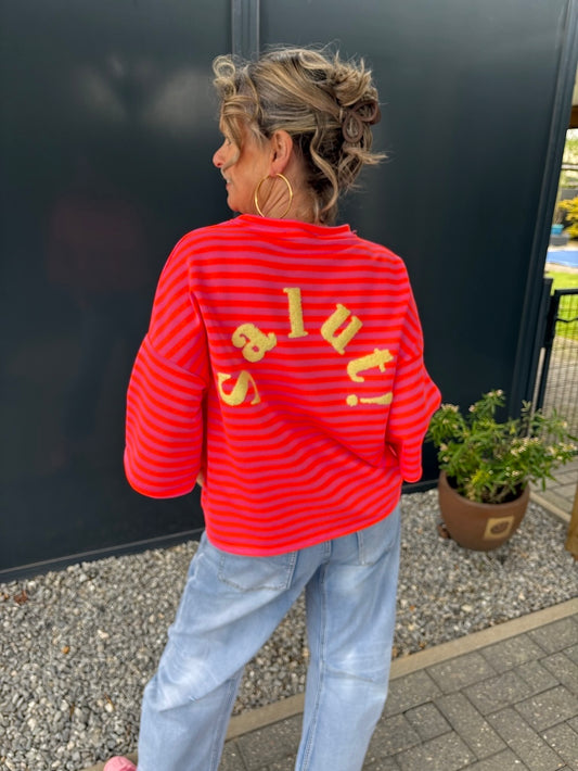 Shirt Salut fel oranje roze