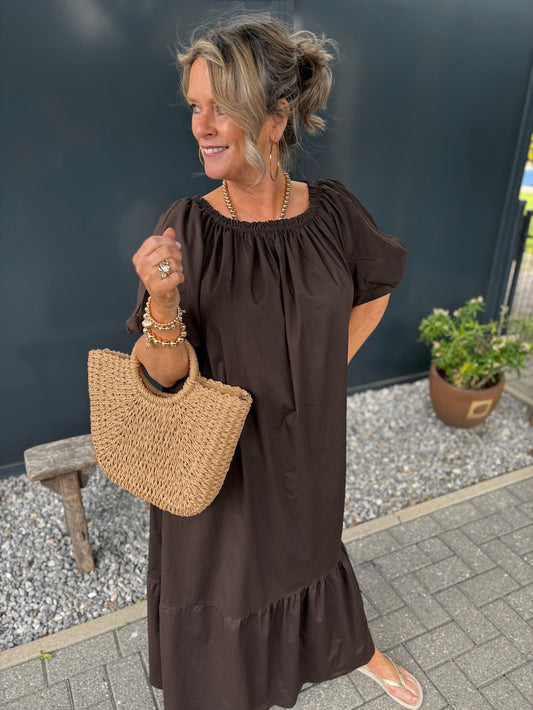 Tas rattan met rond handvat