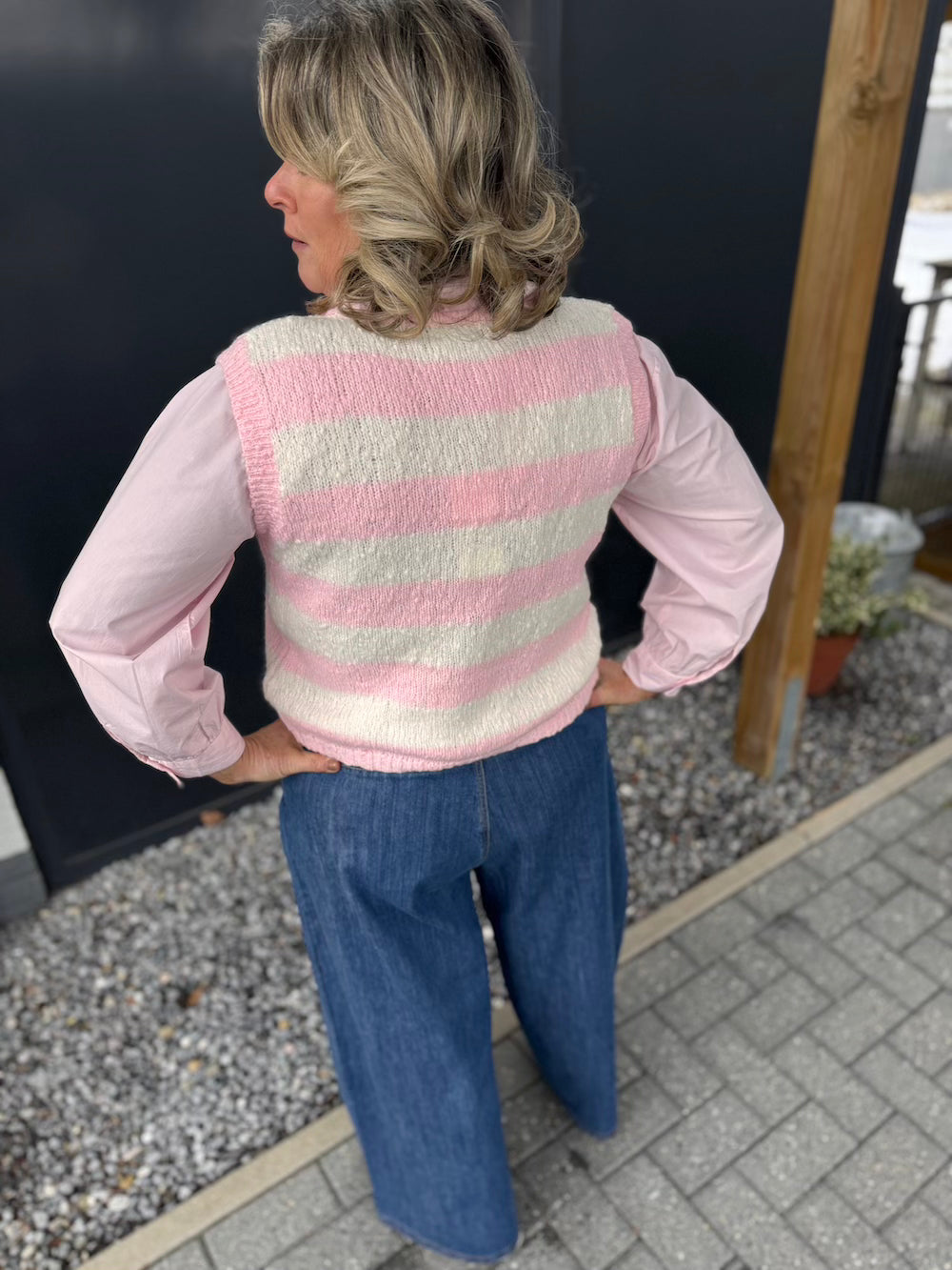 Jeansbroek wijde pijp
