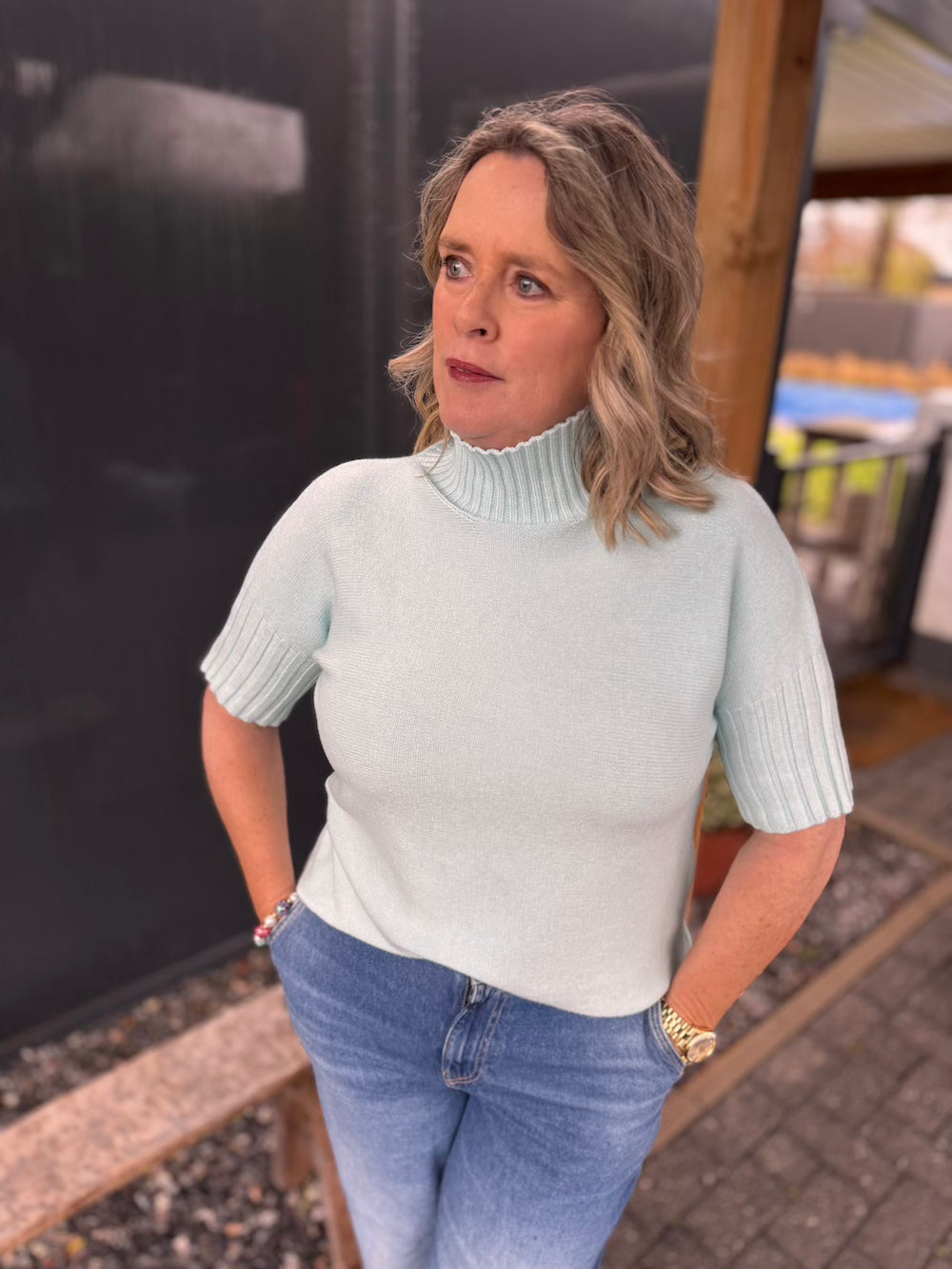 truitje turtle neck babyblauw