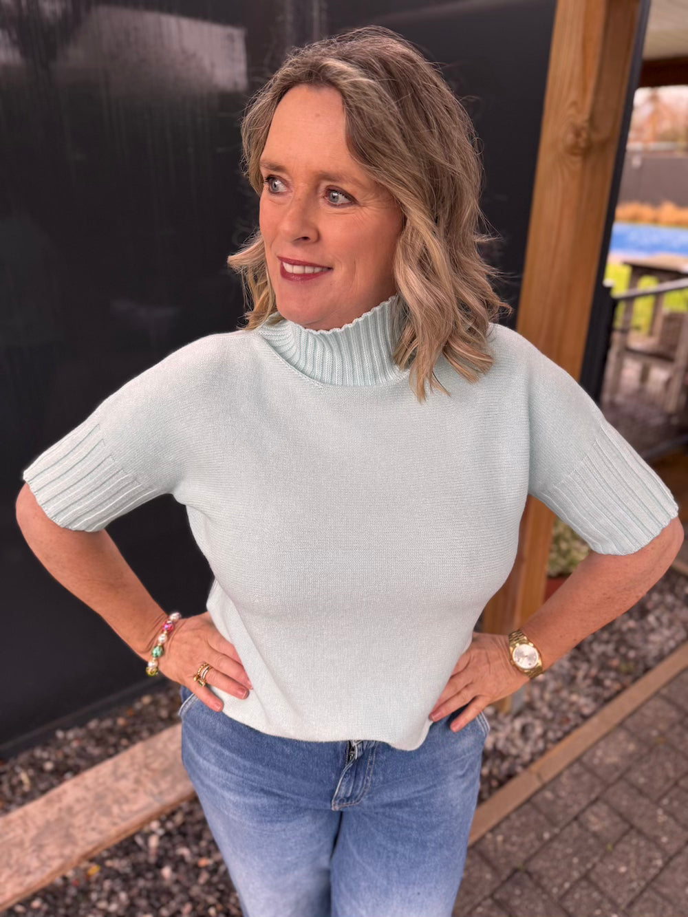 truitje turtle neck babyblauw