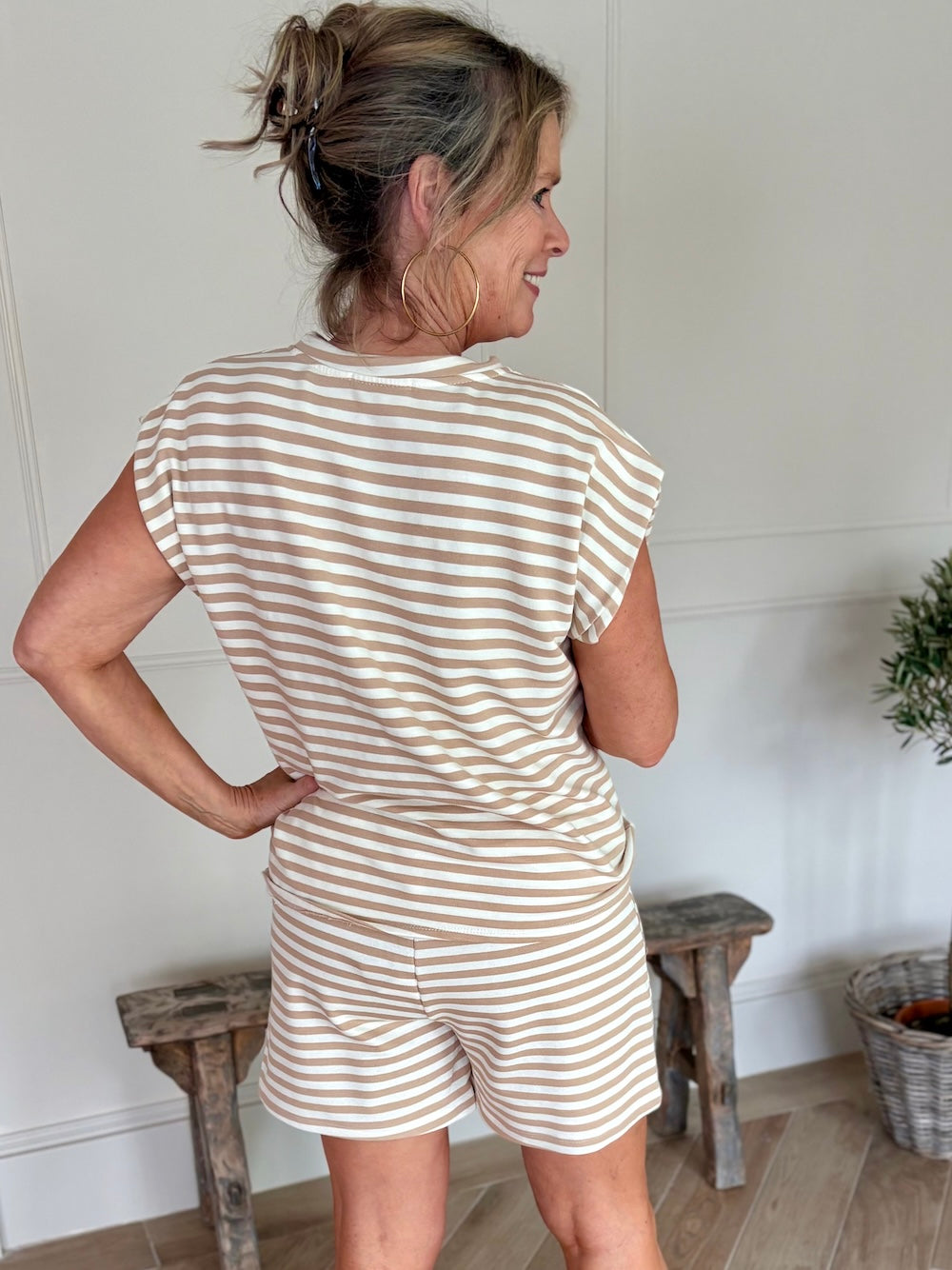 Short gestreept dames