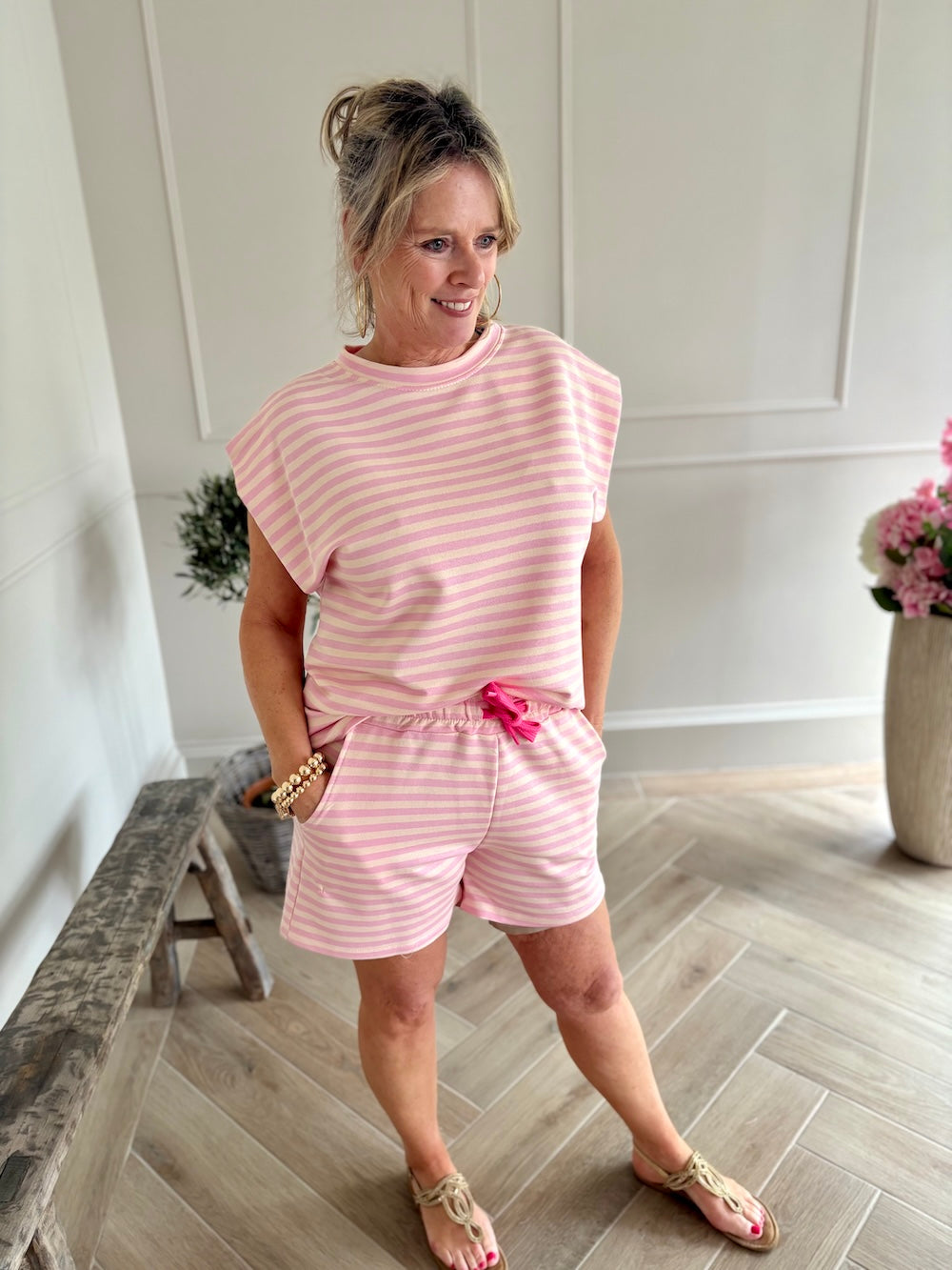 Short gestreept dames