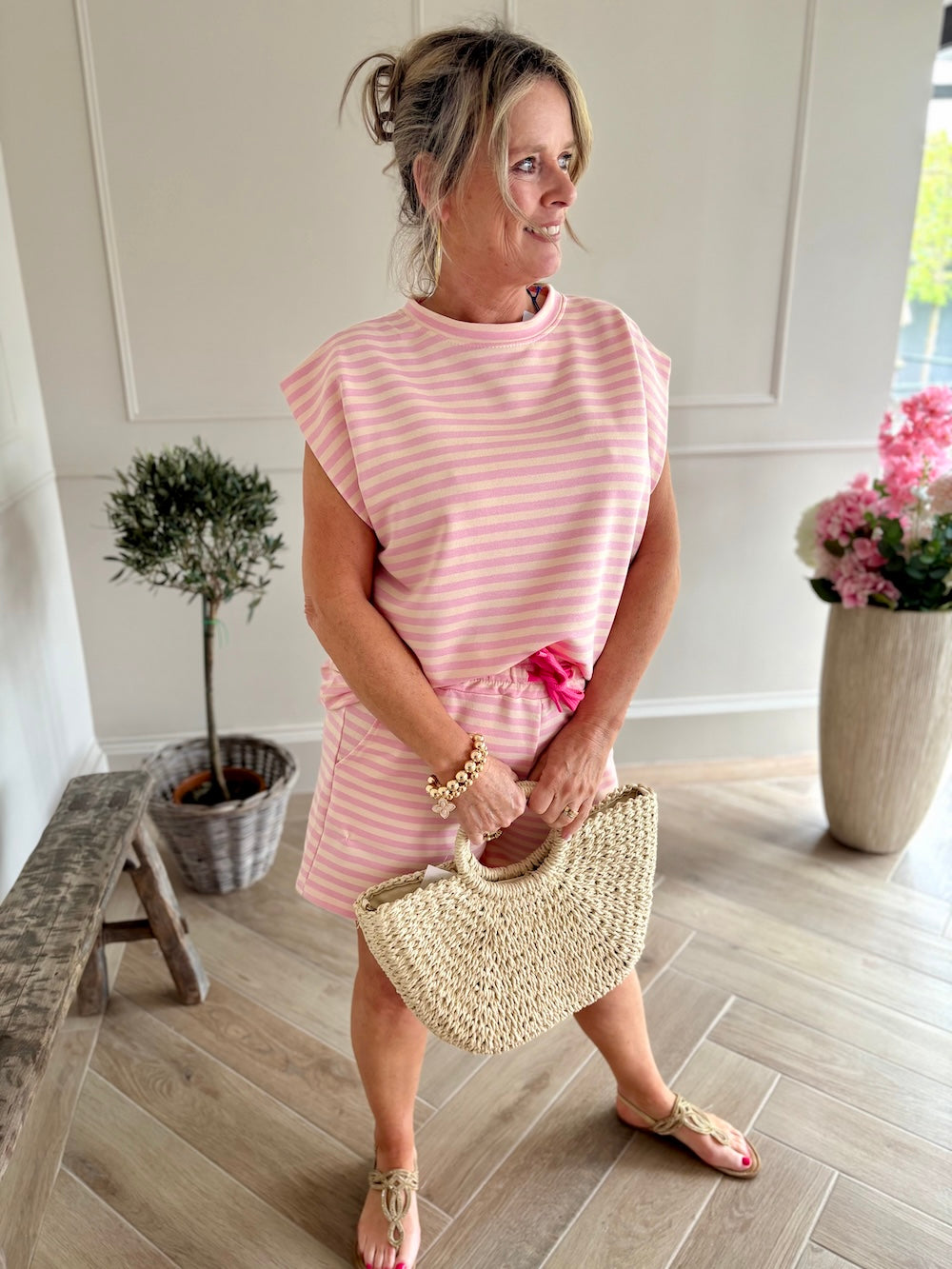 Short gestreept dames