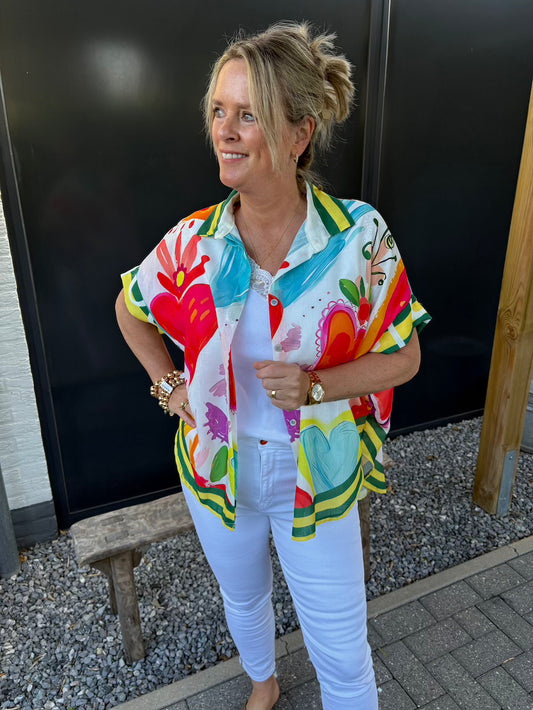 blouse met print