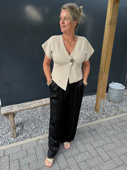 broek viscose zwart