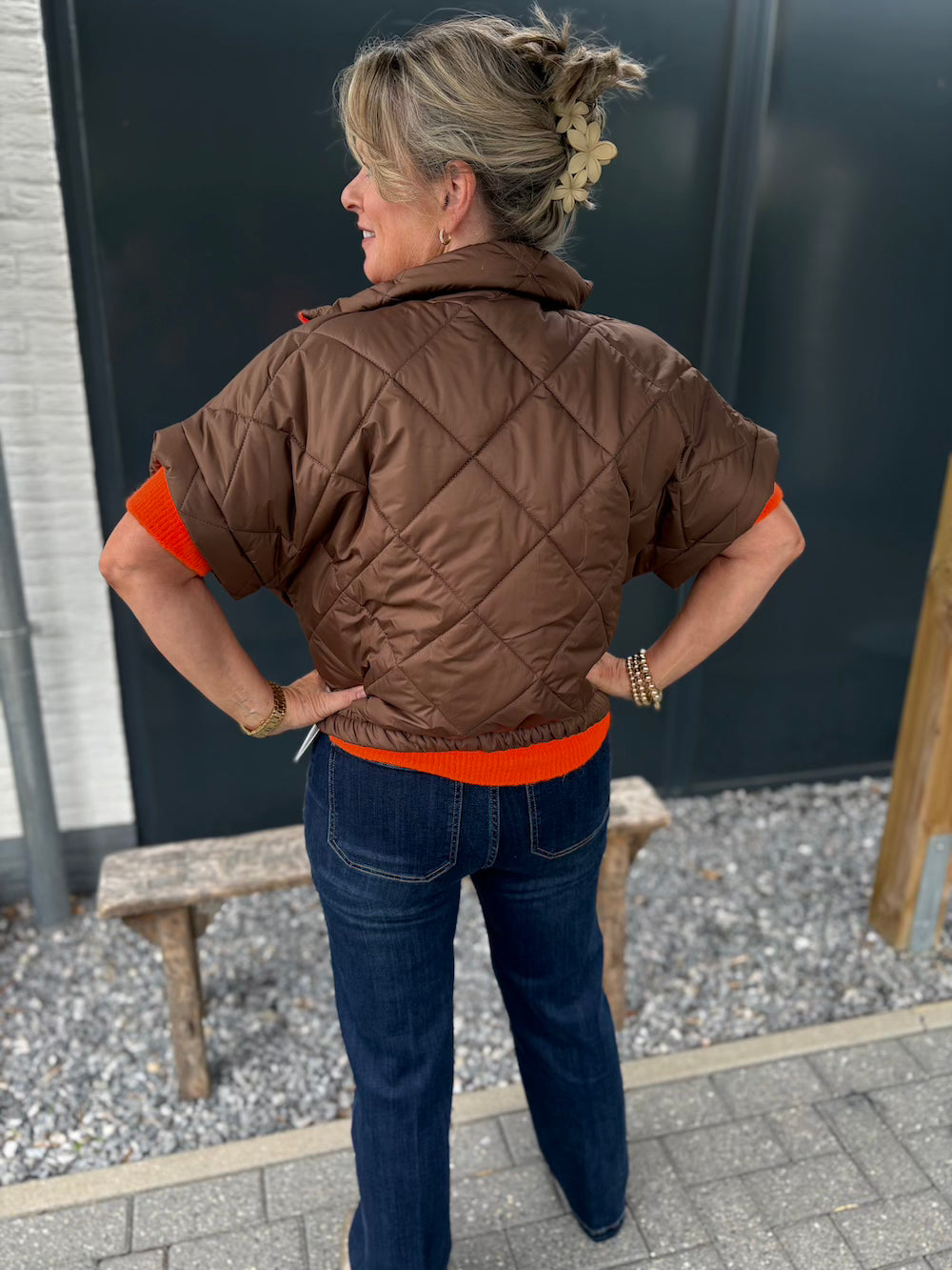 Bodywarmer bruin
