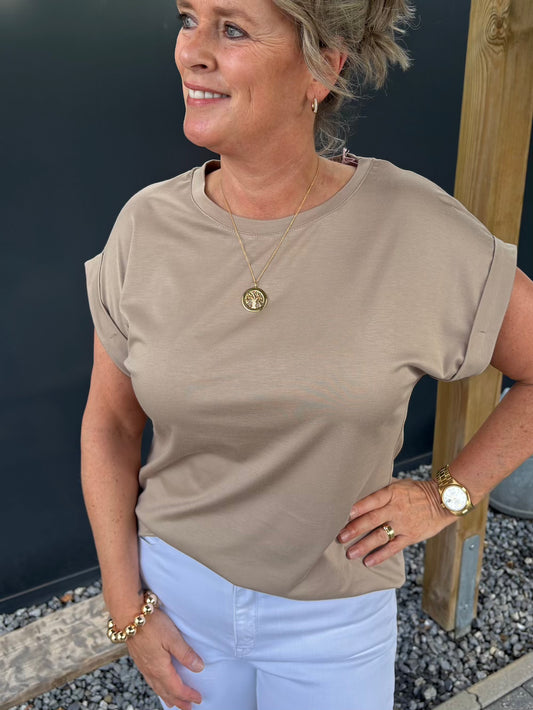 Basic shirt taupe