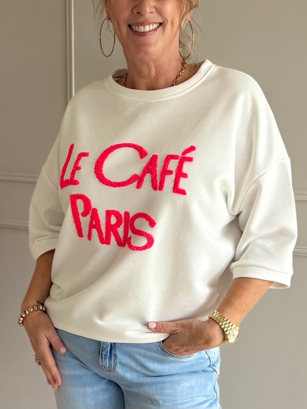 shirt wit le cafe paris