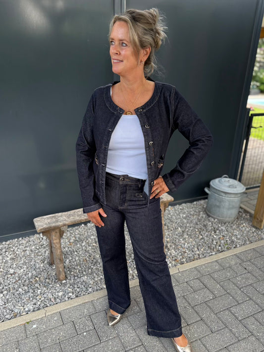 Jeans met stretch en mooie details