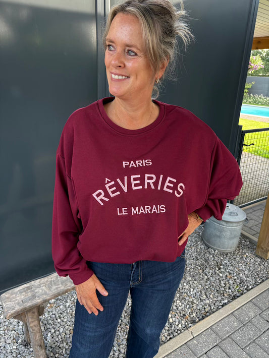 Trui le marias bordeaux